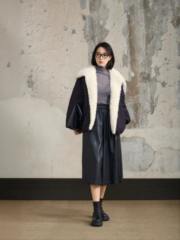 Faux Fur Collar Puffer Jacket