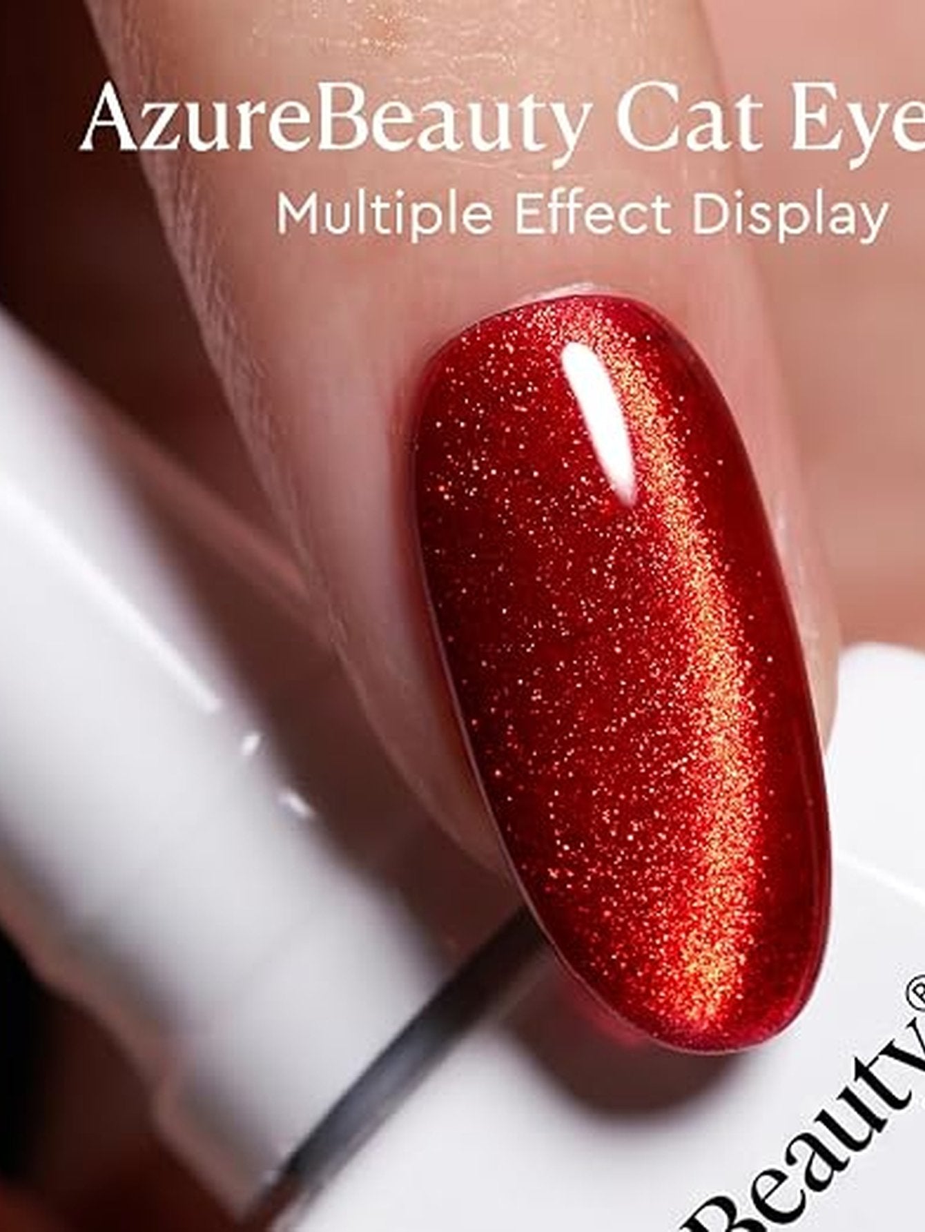 Sparkling Red Magnetic Cat Eye Gel Polish