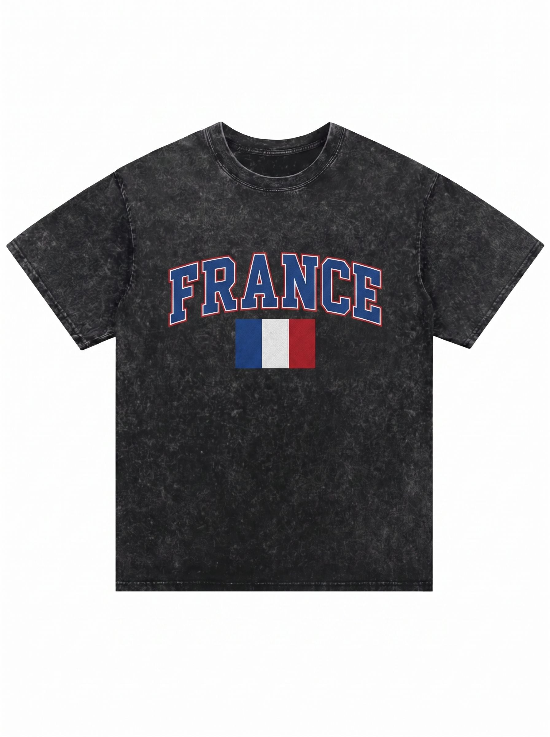 World Cup 2026 Vintage Washed France Graphic  T-Shirt