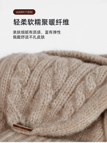 Convertible Thermal Knit Winter Gloves