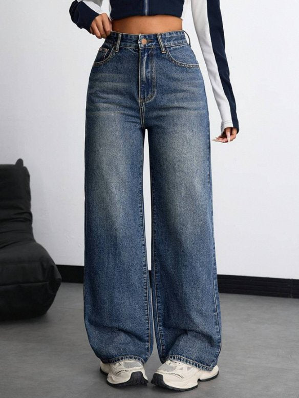 High Waisted Wide Leg Jeans