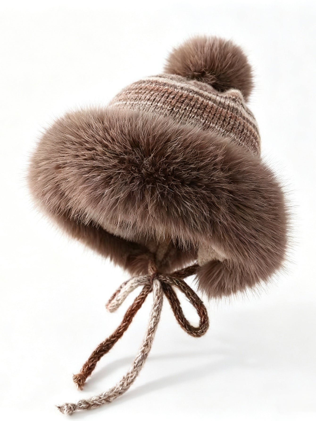 Cozy Faux Fur Trim Winter Hat