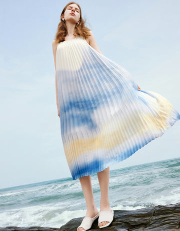 Ombre Flowy Beach Maxi Dress