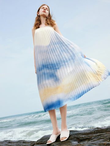 Ombre Flowy Beach Maxi Dress