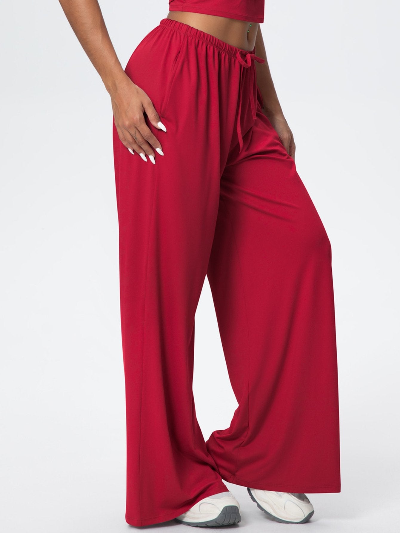 Buttery Soft Drawstring Wide Leg Pants
