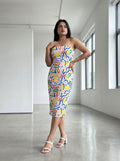 Shilpi Tripathi's Abstract Doodle Print Midi Dress