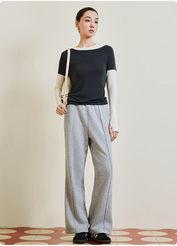 Layered Look Soft Comfy Lounge Top