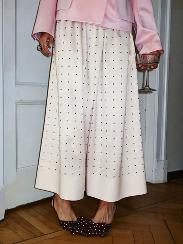 Polka Dot Wide Leg Culottes