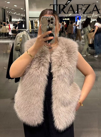 Cozy Plush Faux Fur Vest