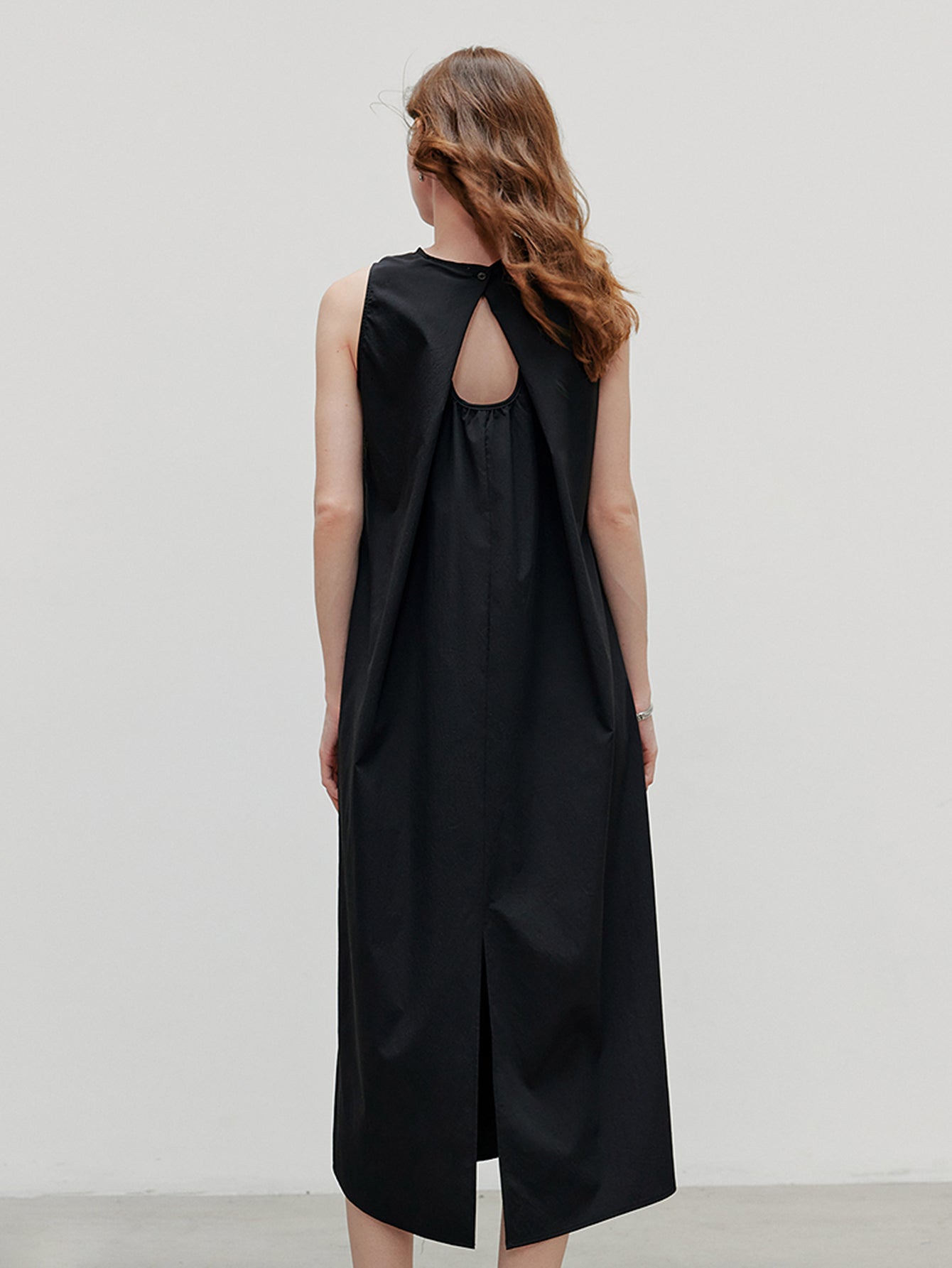 TOYOUTH Ruffle Detail Elegant Midi Dress