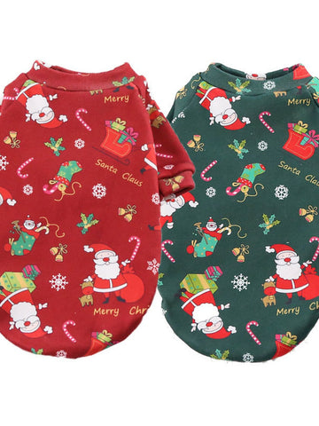 Cozy Festive Santa Cat Sweater