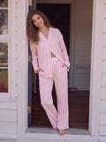 Soft Striped Satin Pajama Lounge Set