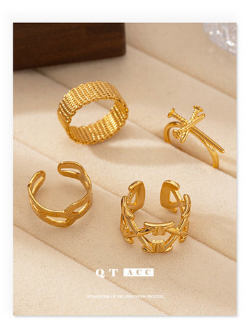 Minimalist Trendy Nail Design Ring
