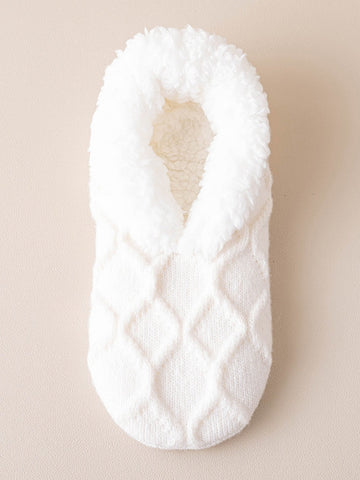 Cozy Plush Lined Slipper Socks