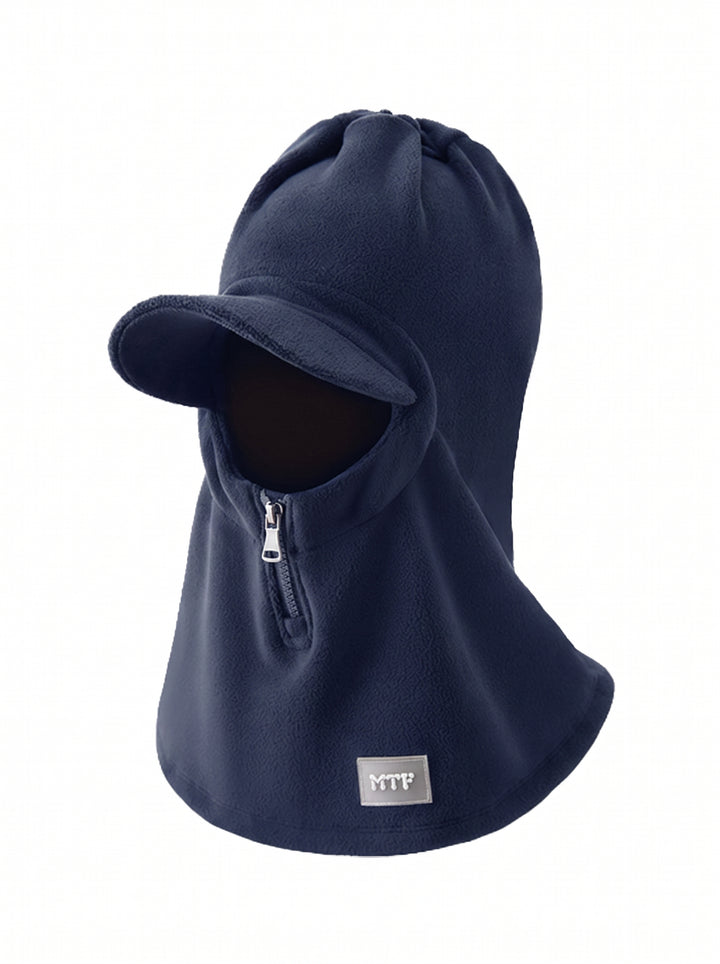 Thermal Fleece Zipper Balaclava Hat