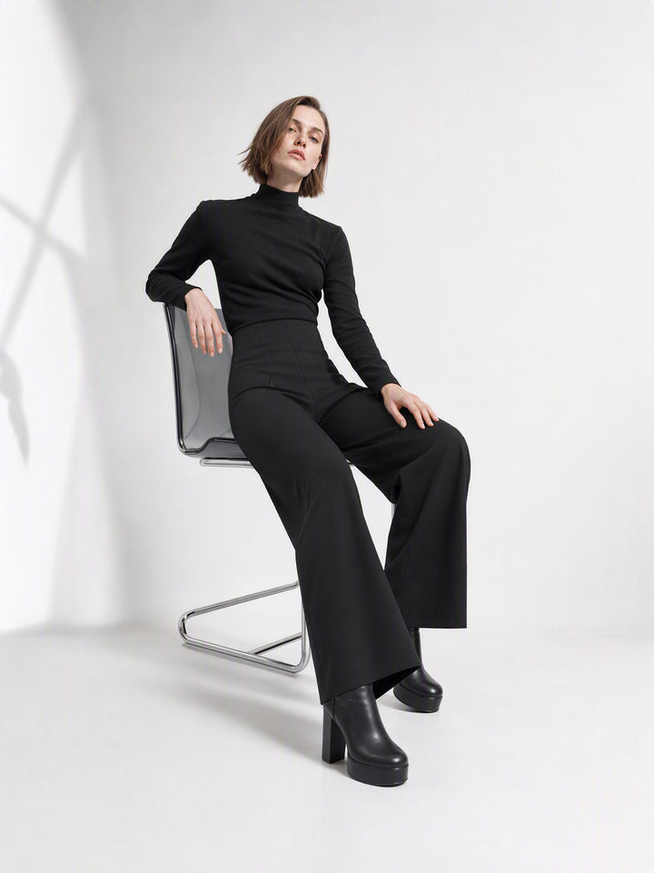 Elegant Tailored White Pant Suit Set