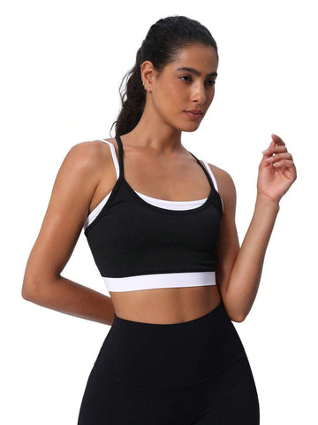 Layered Strappy Workout Yoga Tank