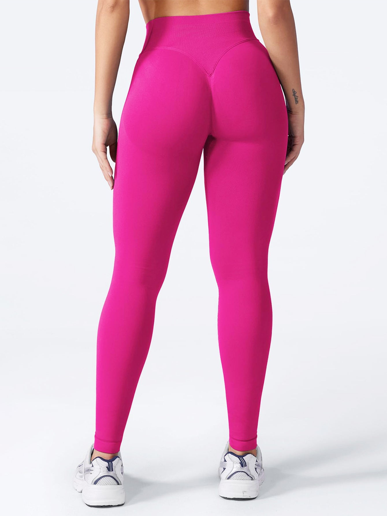 Stretchy High-Waisted Sporty Yoga Pants-Multicolor