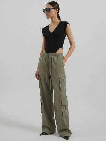 Relaxed Cargo Straight Pants