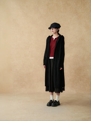 Cozy Ribbed Hooded Knit Cardigan