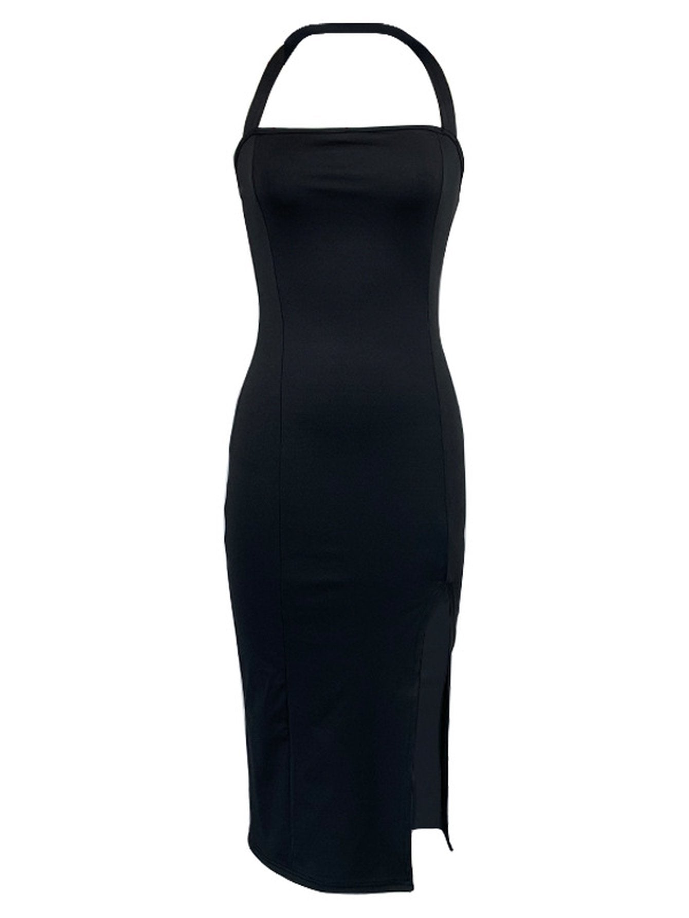 Halter Neck Bodycon Midi Dress