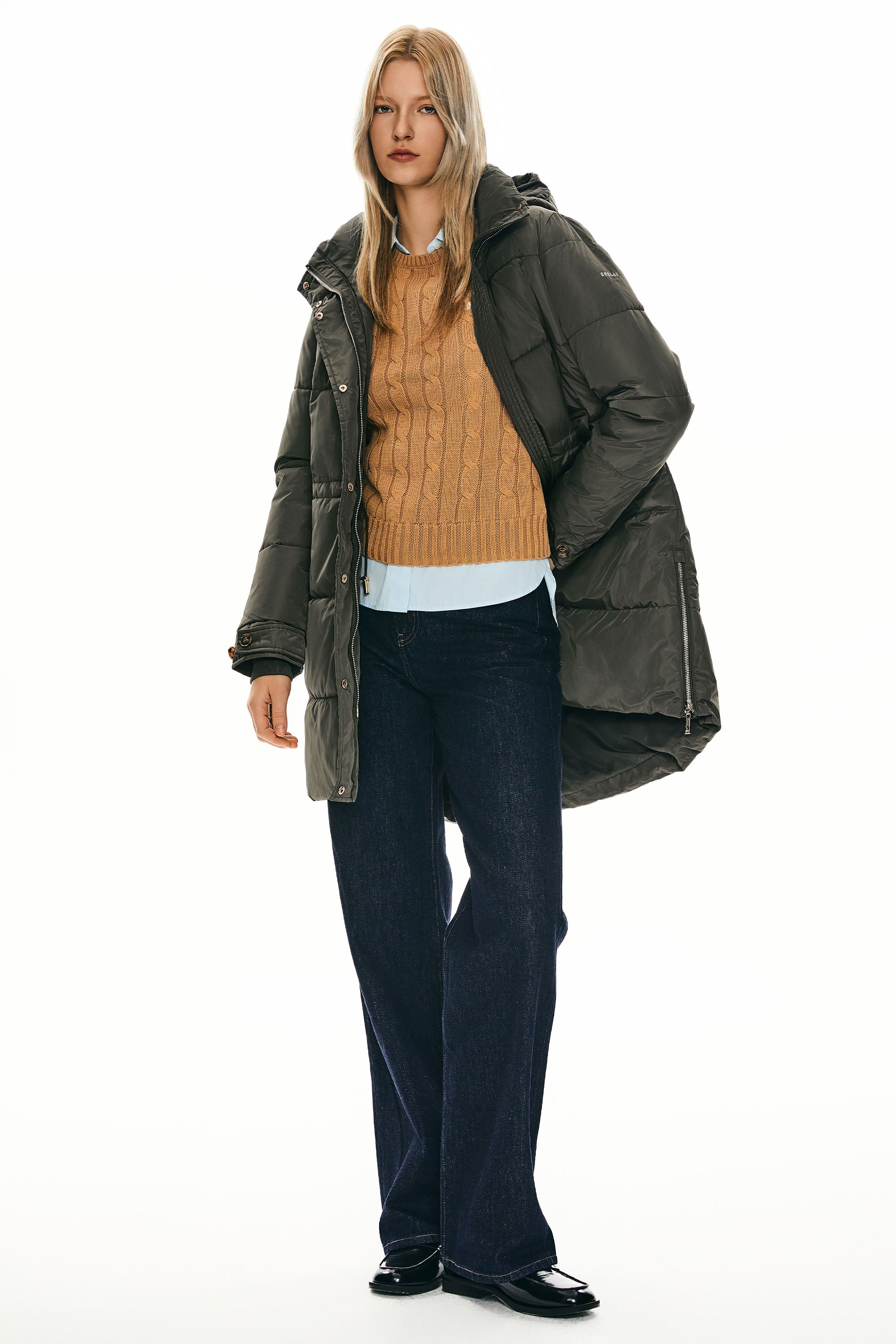 Hooded Quilted Long Puffer Jacket