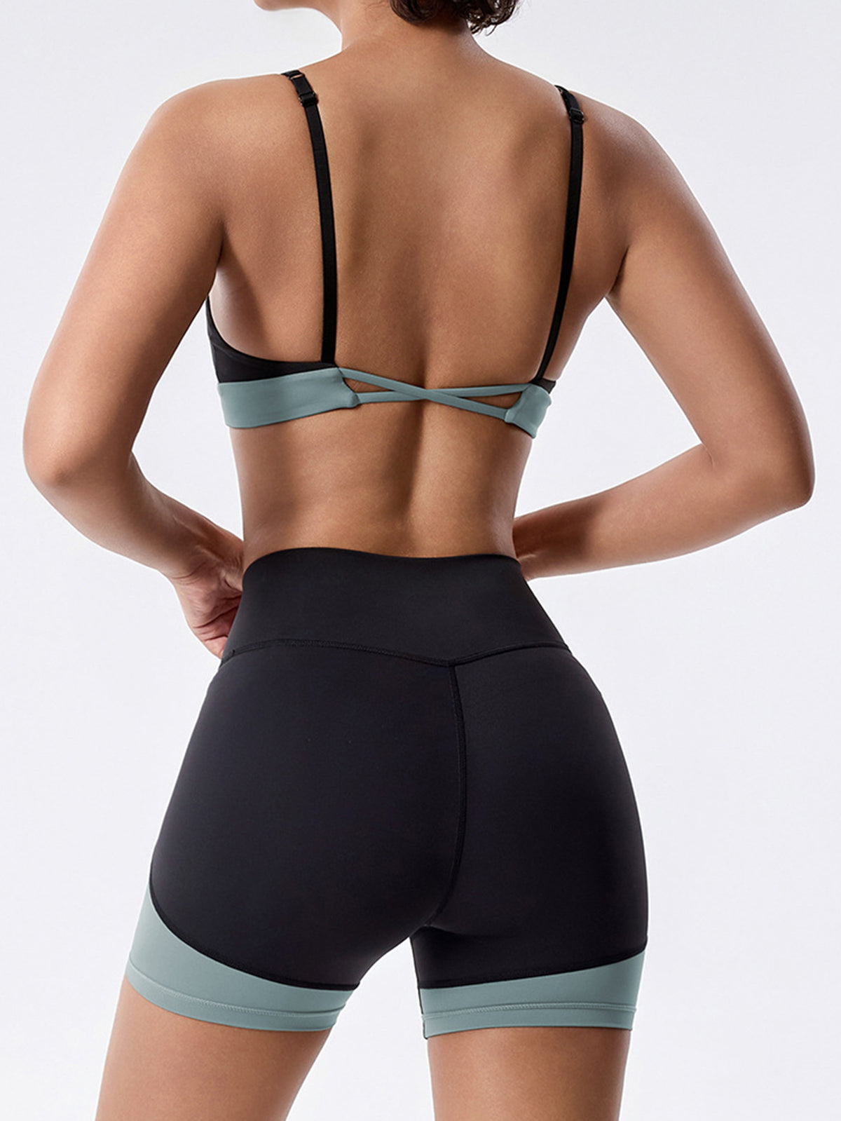 Seamless High Waisted Yoga Short Set