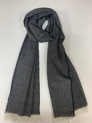 Classic Herringbone Pattern Soft Winter Scarf