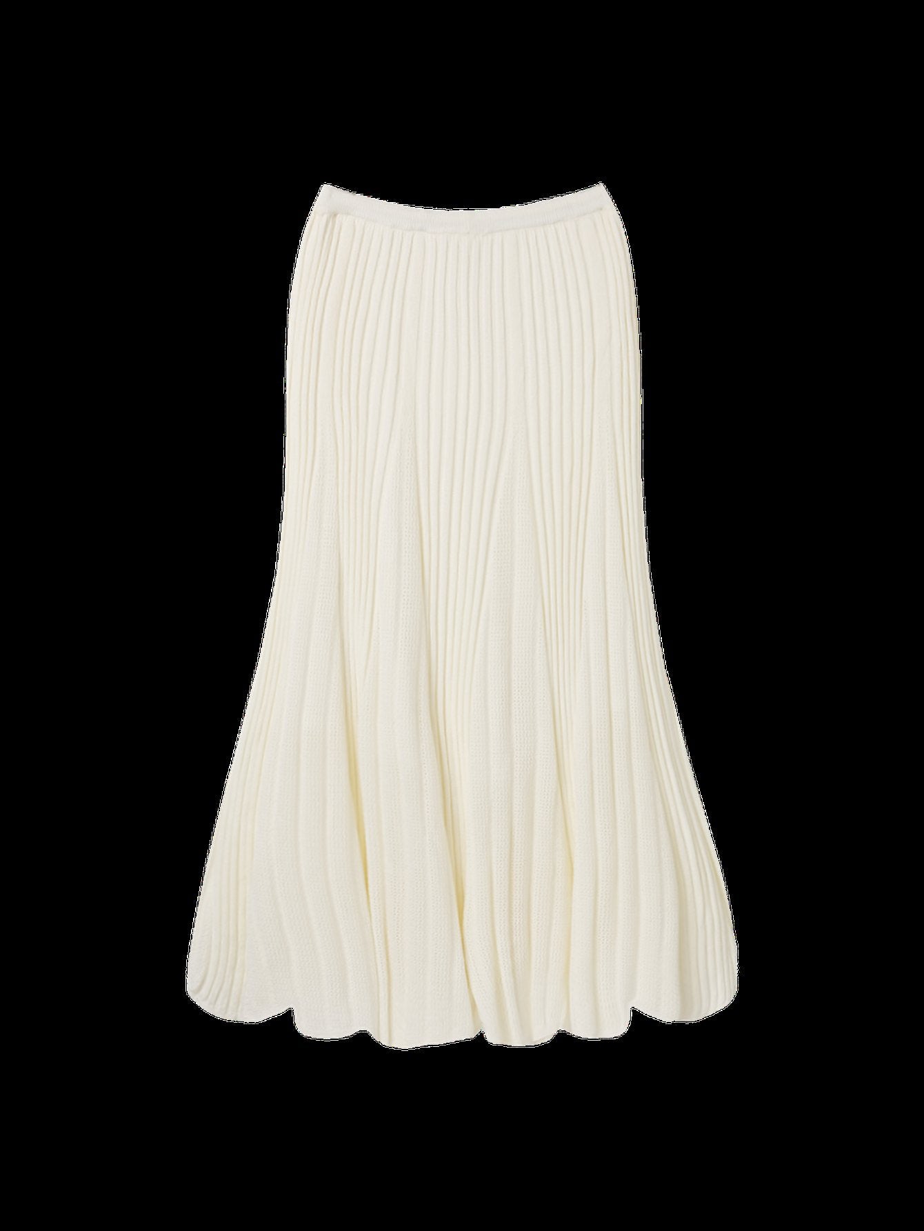 Elegant High Waisted Pleated Midi Skirt