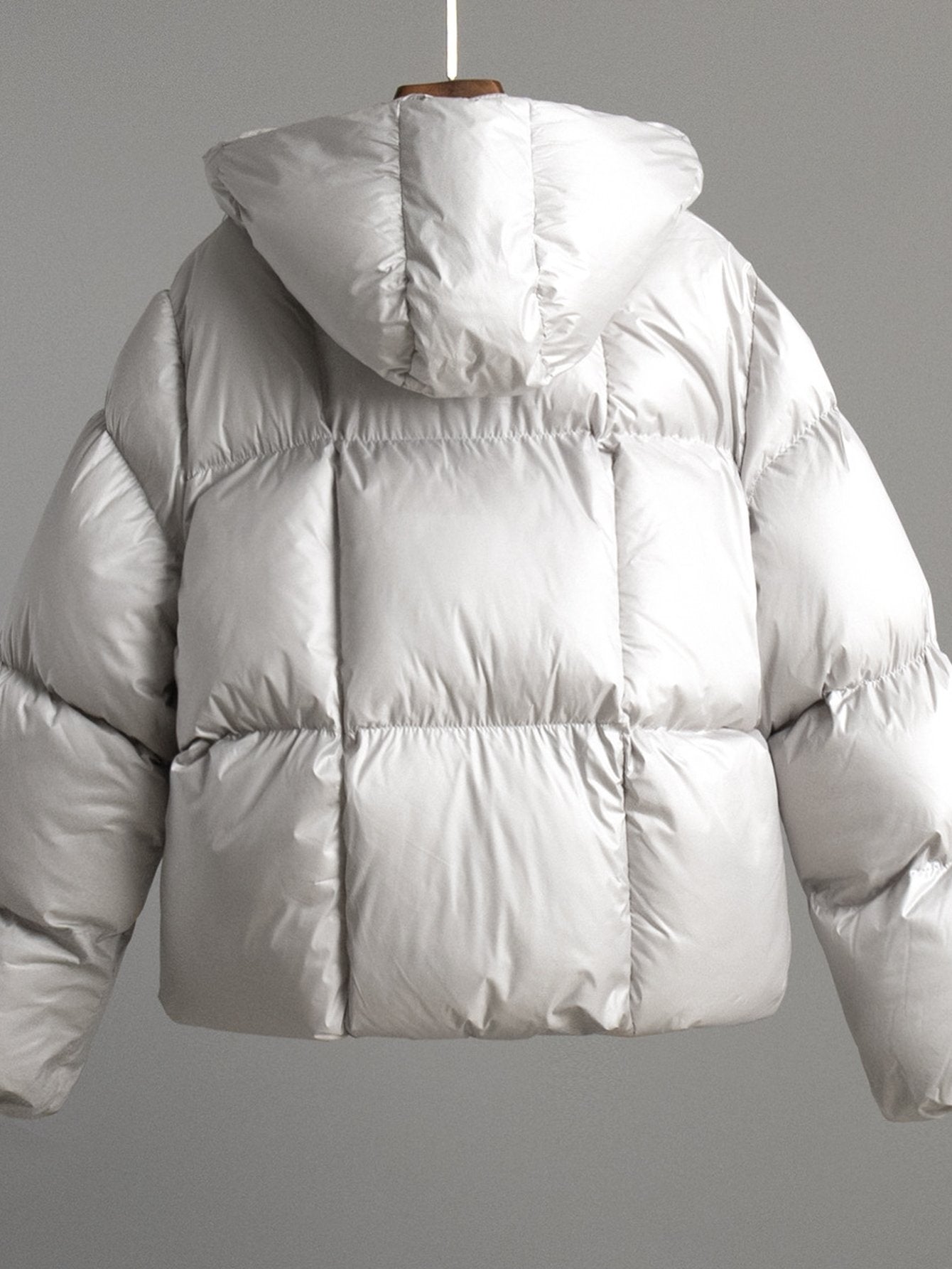 Oversized Shiny Puffer Jacket
