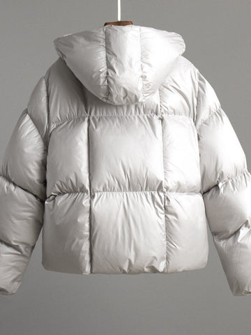 Oversized Shiny Puffer Jacket