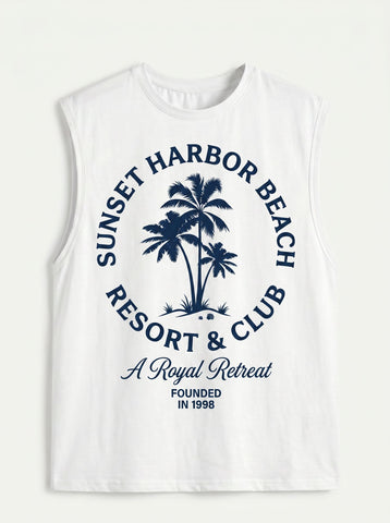 Graphic Print Summer Sleeveless Tank Top