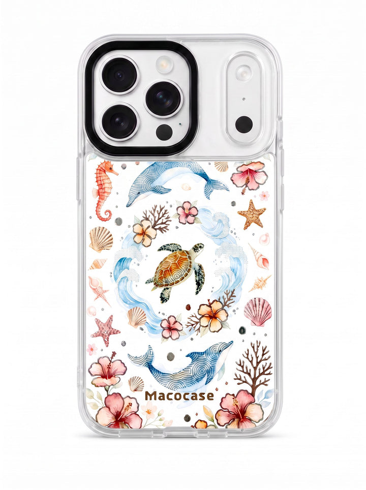 Sea Turtle and Dolphin Marine Life Phone Case