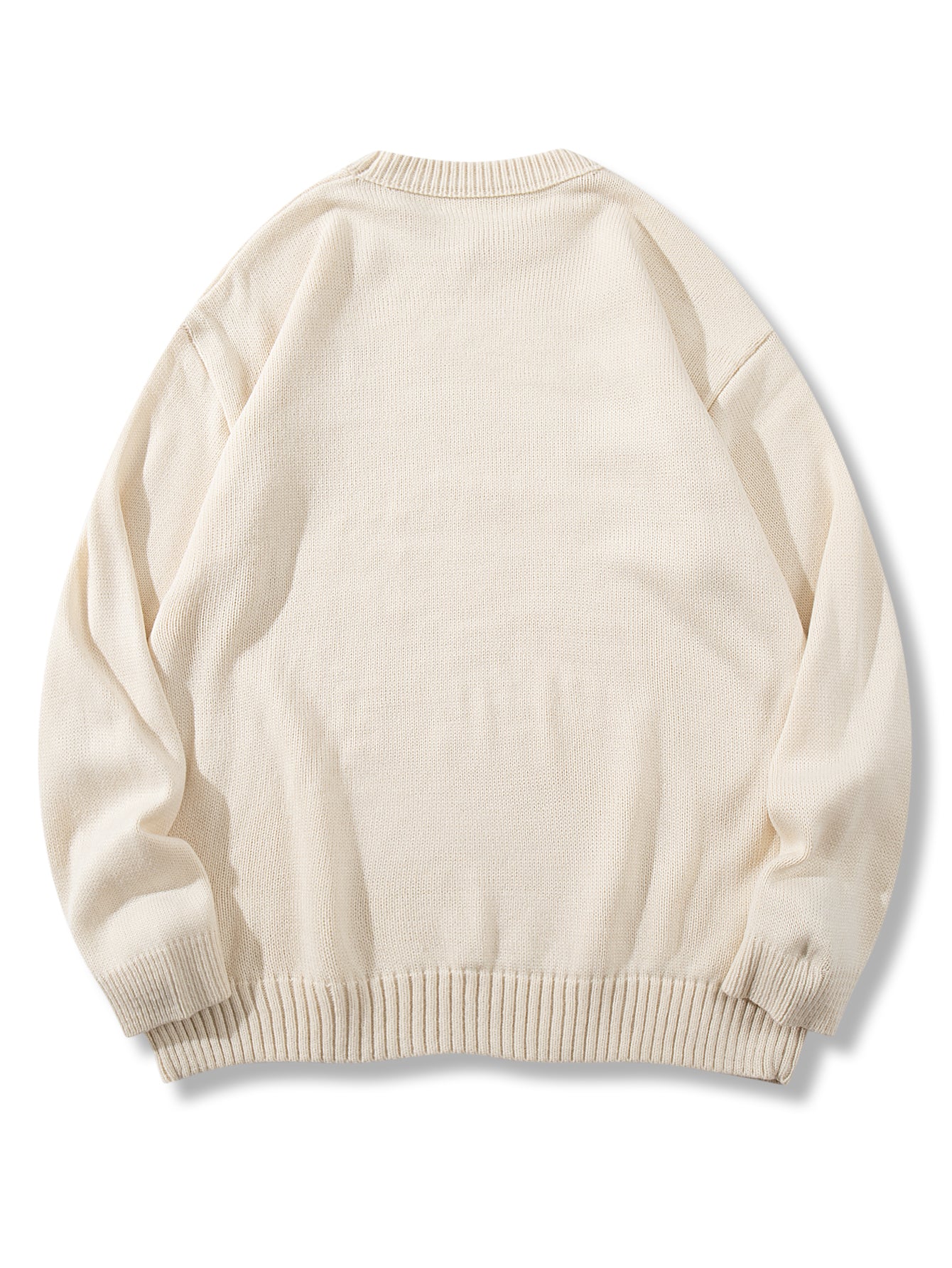 Oversized Broken Heart Embroidered Sweater