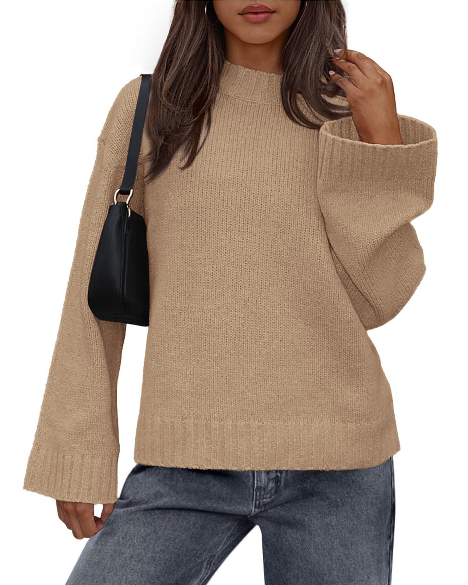 Cozy Bell Sleeve Knit Sweater
