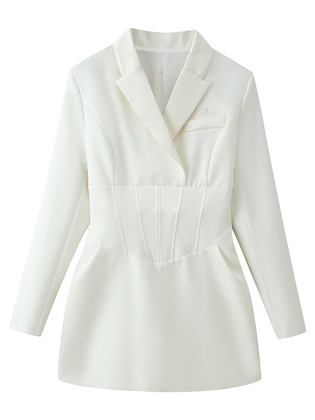 Corset Waist Blazer Mini Dress
