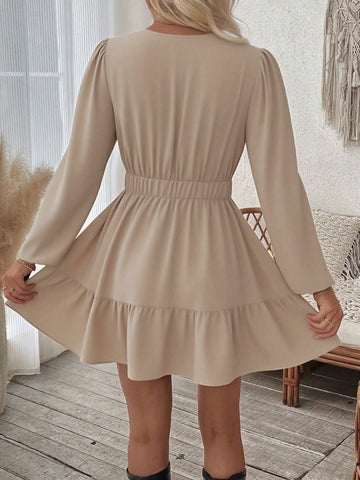 Boho Embroidered V Neck Mini Dress