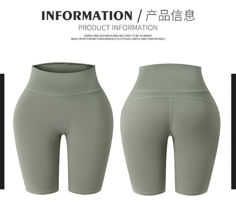 High Waisted Seamless Yoga Shorts