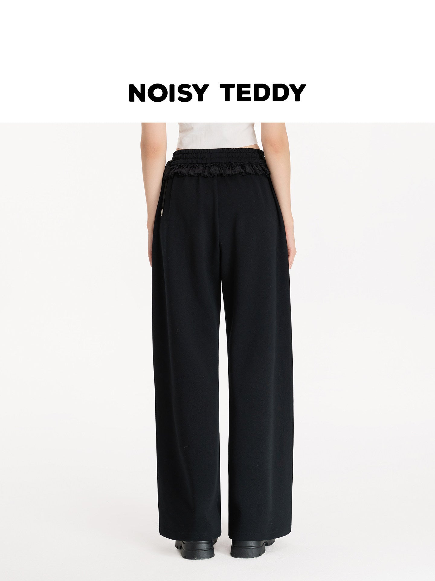 Cozy Bow Detail Wide Leg Pants
