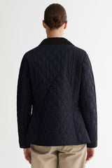 Classic Quilted Corduroy Collar Jacket