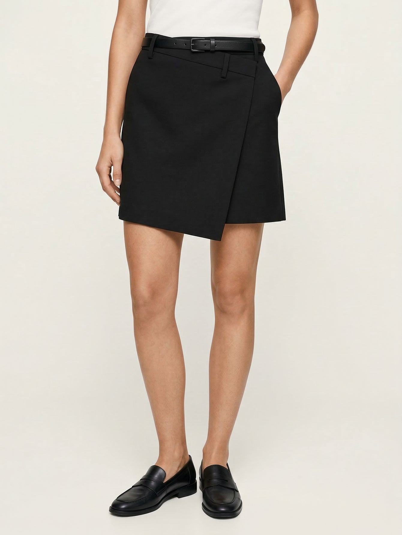 Wrap Detail Mini Skirt