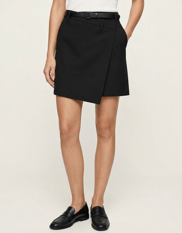 Wrap Detail Mini Skirt
