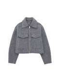 Cozy Textured Zip Up Jacket