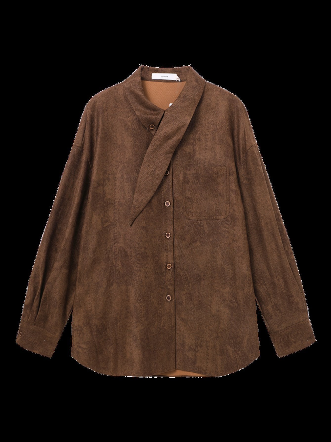 Cozy Wool Blend Button Down Shirt