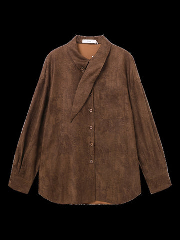 Cozy Wool Blend Button Down Shirt