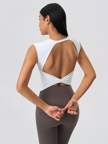 Crisscross Backless Sexy Vest-Multicolor