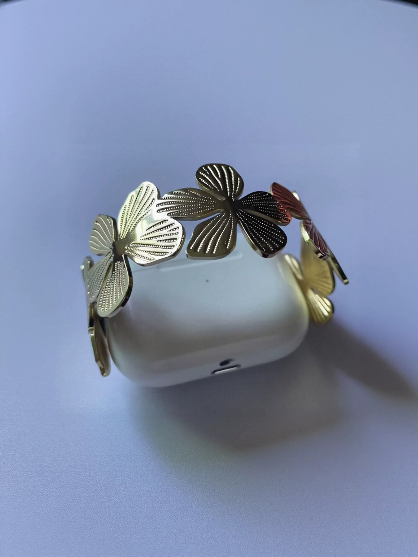Dainty Floral Gold Plated Bracelet