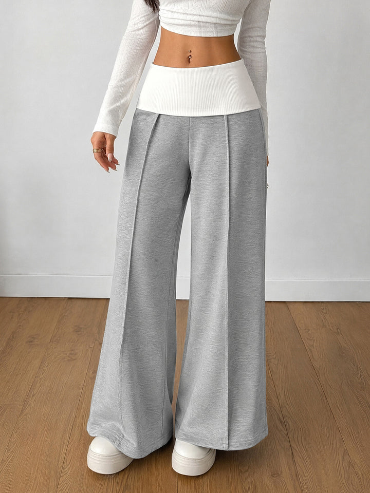 High Waisted Wide Leg Sweatpants
