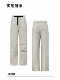 High Waisted Casual Belted Pants