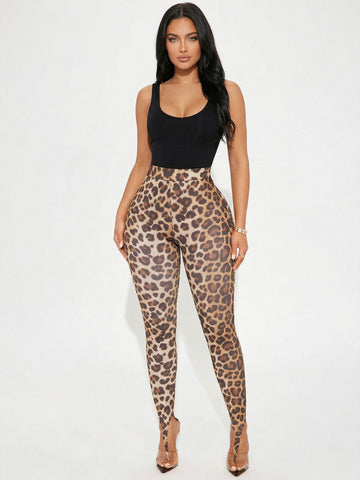 Animal Print High Waisted Sexy Leggings